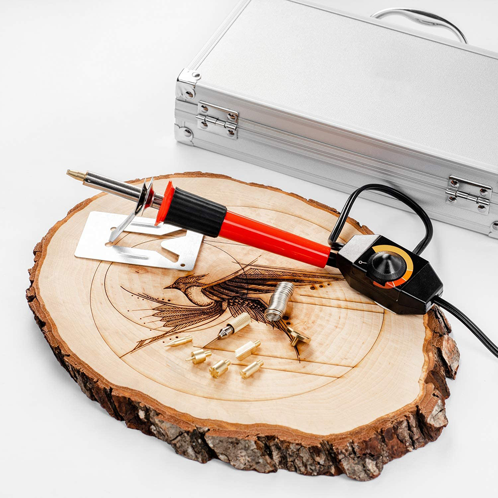 Wood Burning Pen Tips Kit Soldering Iron Head Set 26 Letters Pyrography  Marking